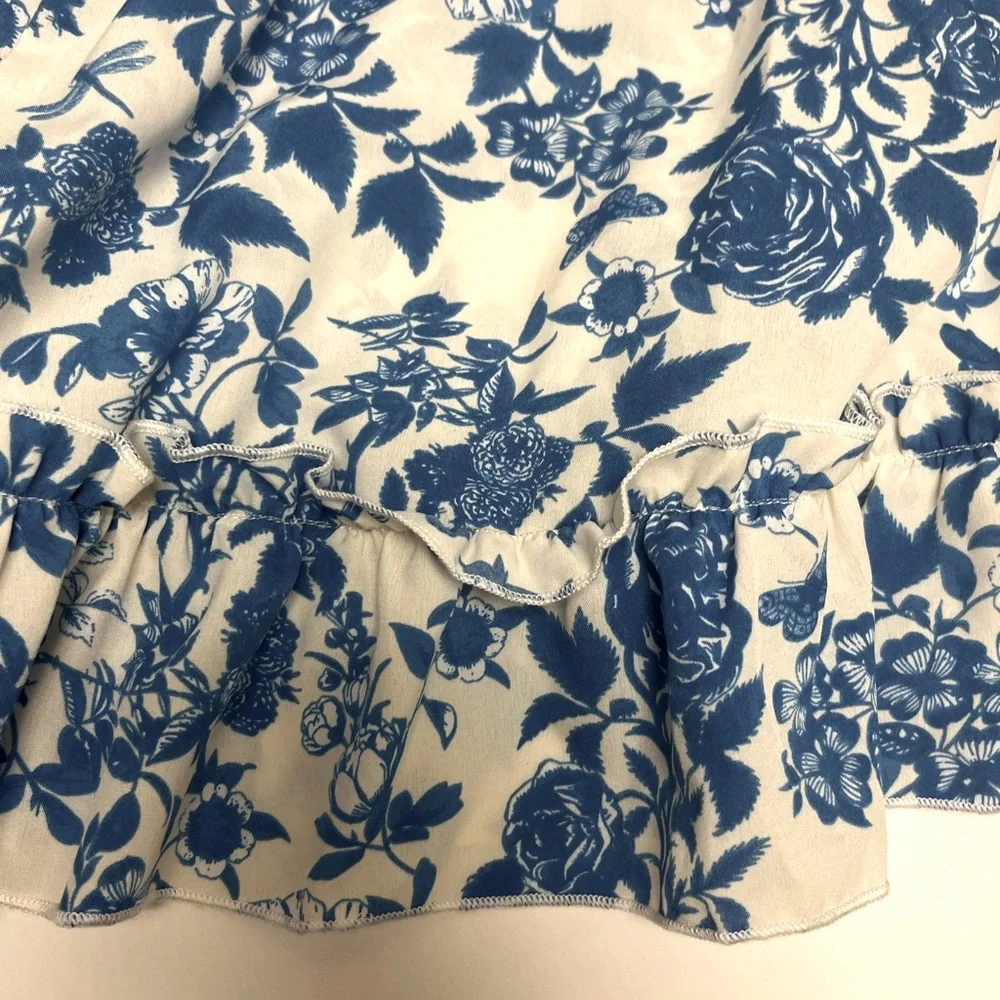 ❤️ FREE with any purchase 🙏🏽 Shein 💙🩵 Ruffle Hem Skirt Floral Pattern - Picture 4 of 15